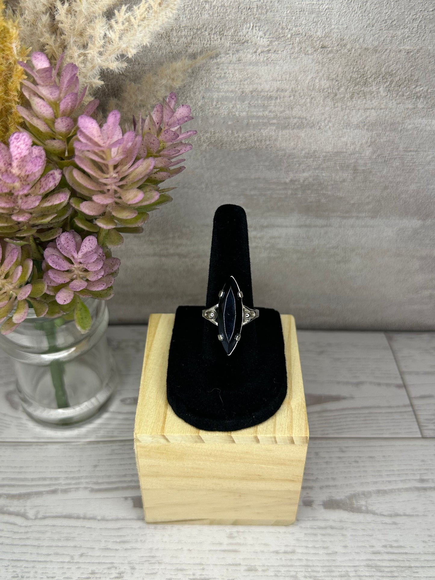 Black Stone Statement Ring
