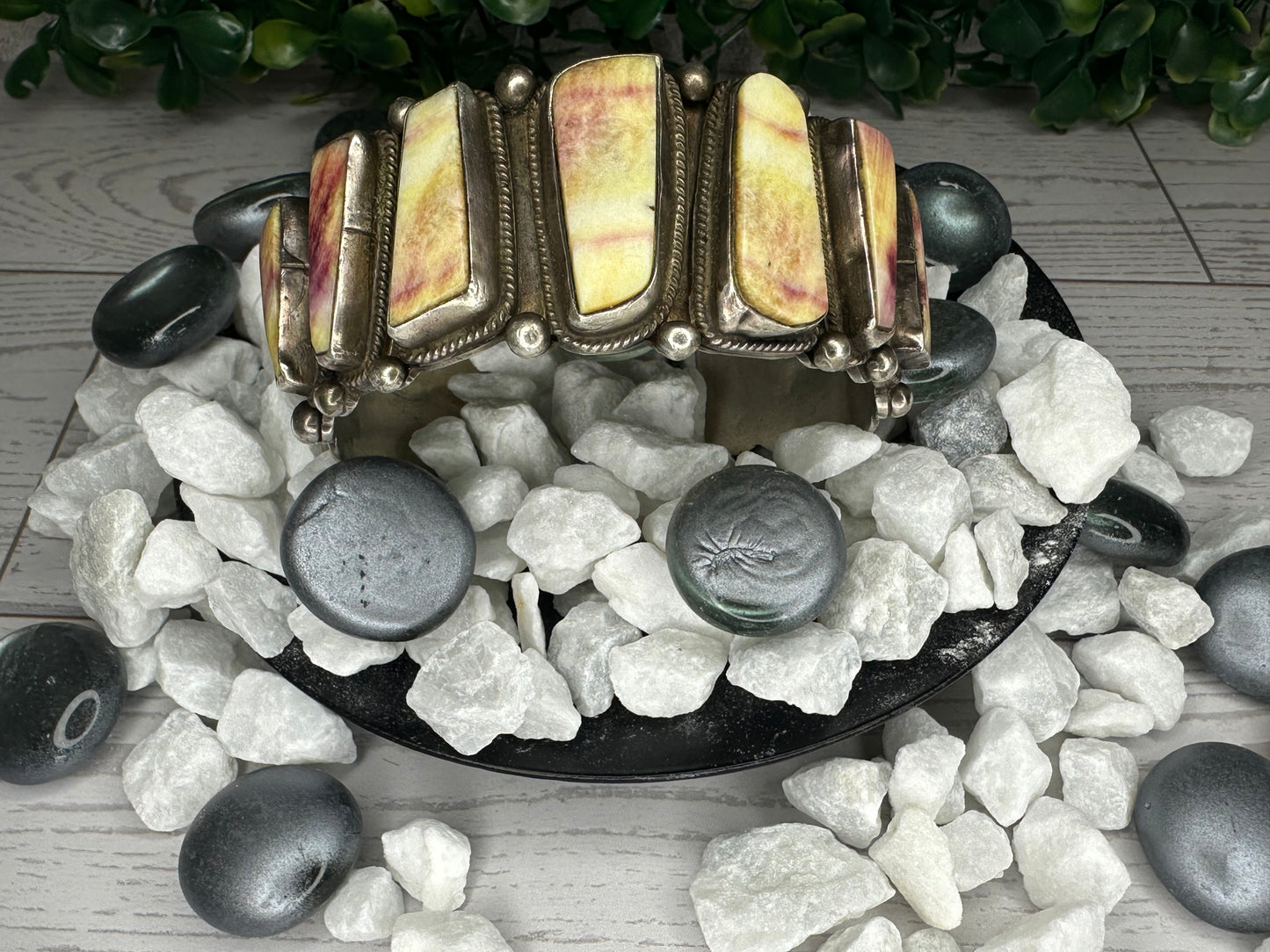 Vintage Sunset Stone Cuff